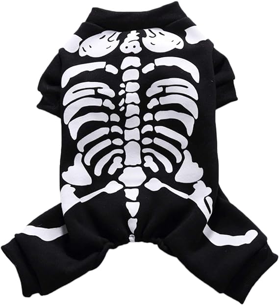 Skeleton Halloween Dog Costume