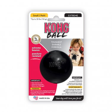 Kong Extreme Ball Dog Toy, Black - Small
