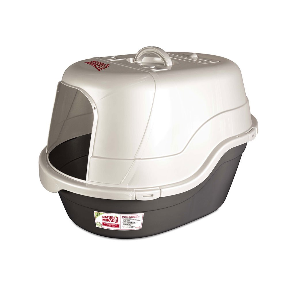 Nature's Miracle® Hooded Flip Top Litter Box for Cat - Black