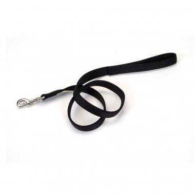 Coastal Double-Ply Nylon Dog Leash Black - 1In x 6ft