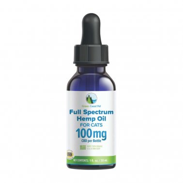 Green Coast Pet Full Spectrum CBD Oil For Cats 100 mg x 1 Oz