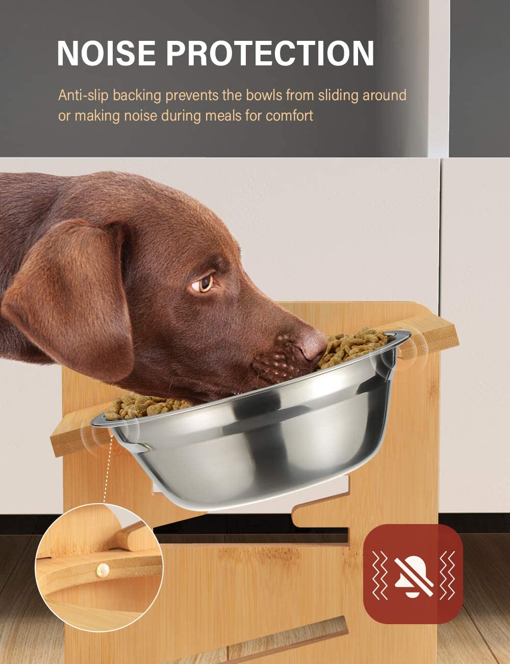 VANTIC Elevated Dog Bowls - Medium