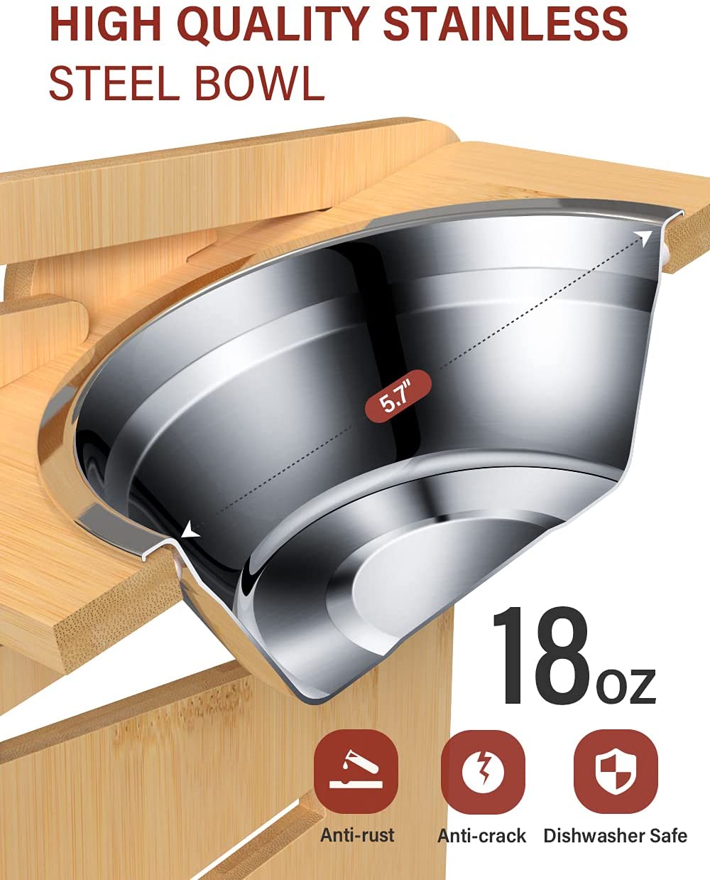 VANTIC Elevated Dog Bowls - Small