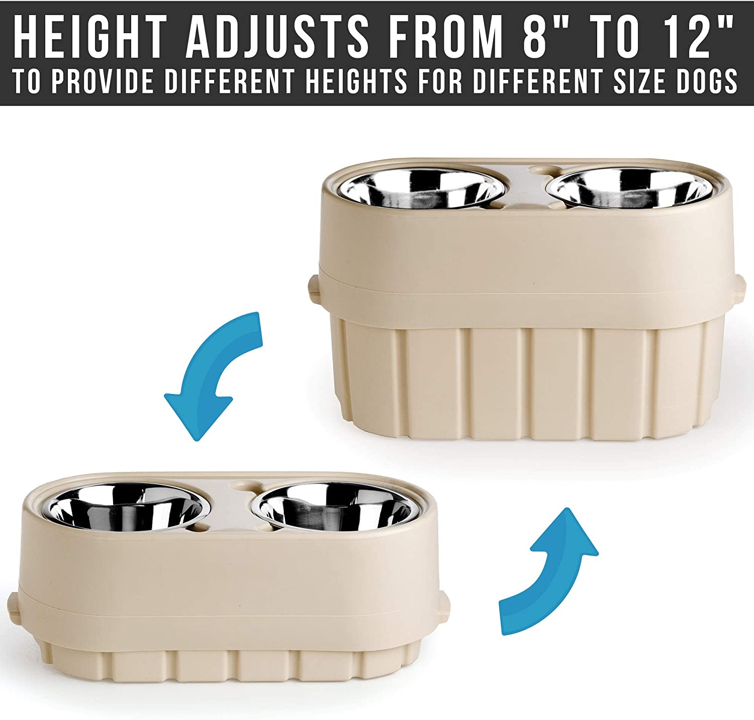 Store-N-Feed Elevated Dog Bowl