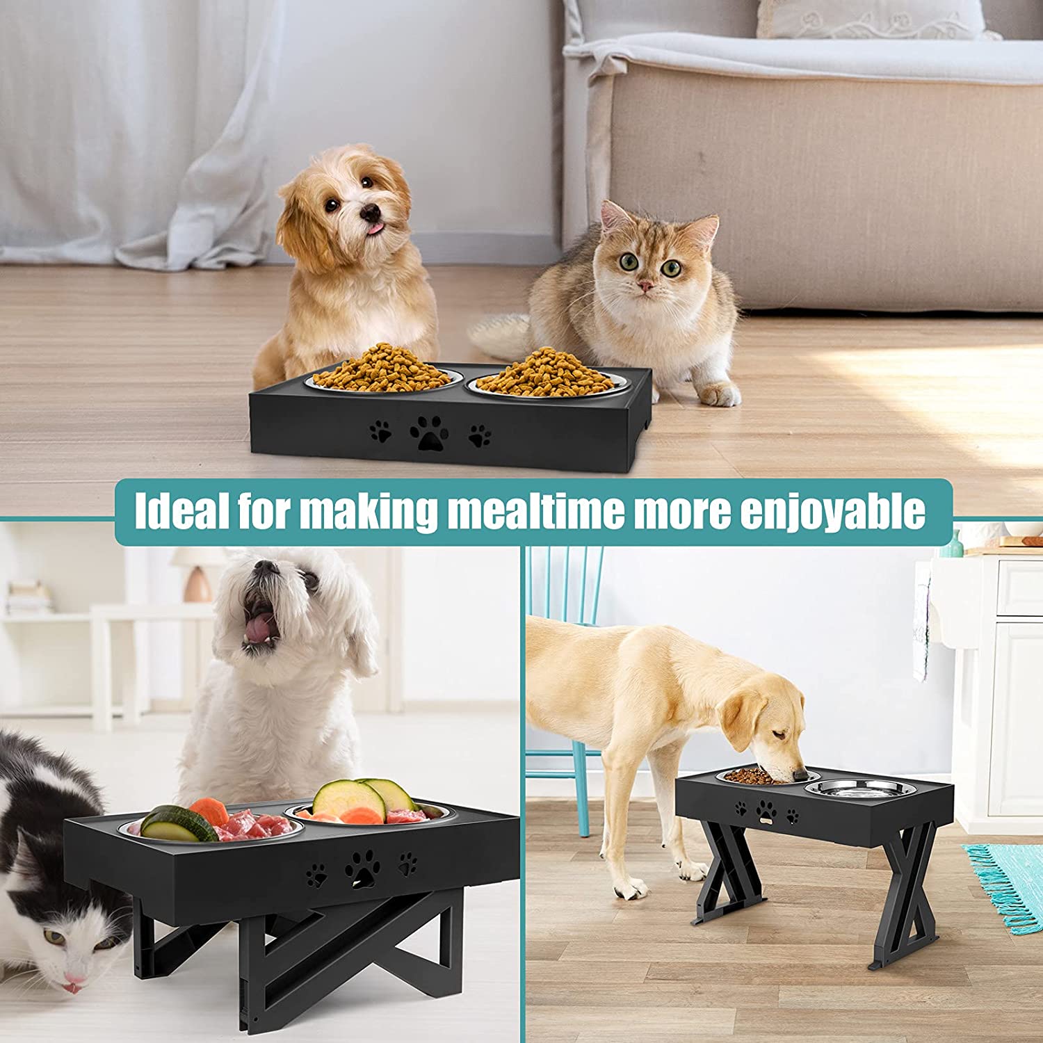 URPOWER Elevated Dog Bowls