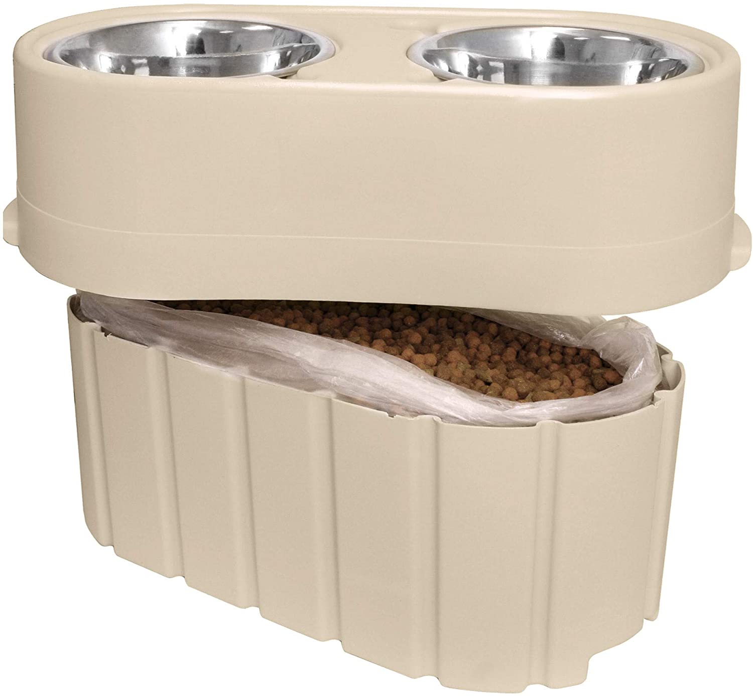 Store-N-Feed Elevated Dog Bowl