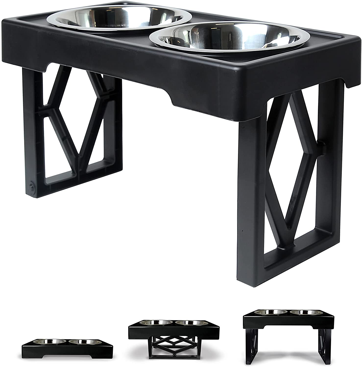 PET ZONE Designer Diner Elevated Bowls