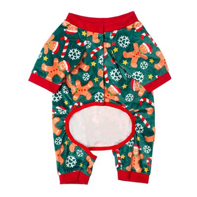 Gingerbread Man And Candy Cane Onesie - Holiday Pajamas