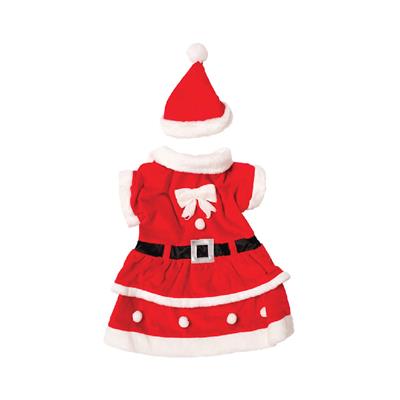 Santa-Paws Dog Dress Holiday Costume Set