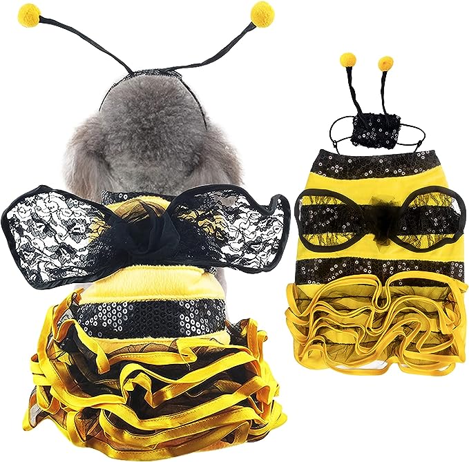 Bumblebee Dress Halloween Dog Costume