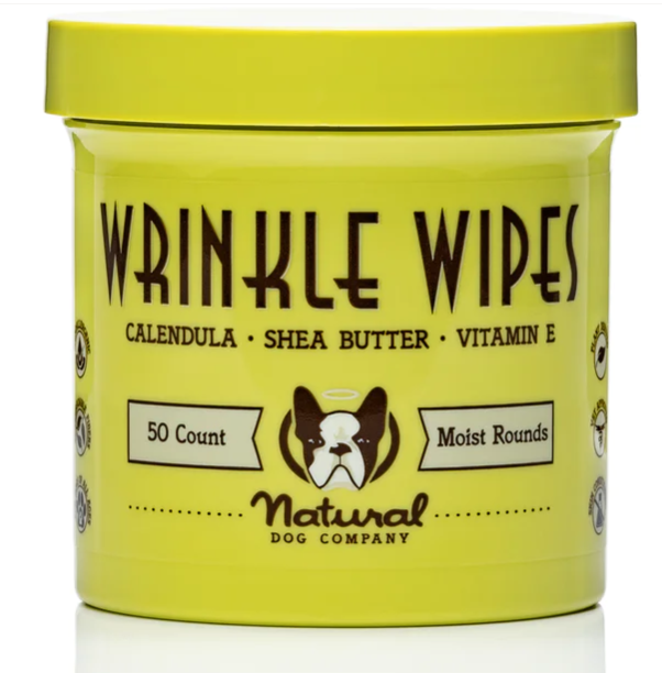 Natural Dog Company Wrinkle Wipes - 50ct