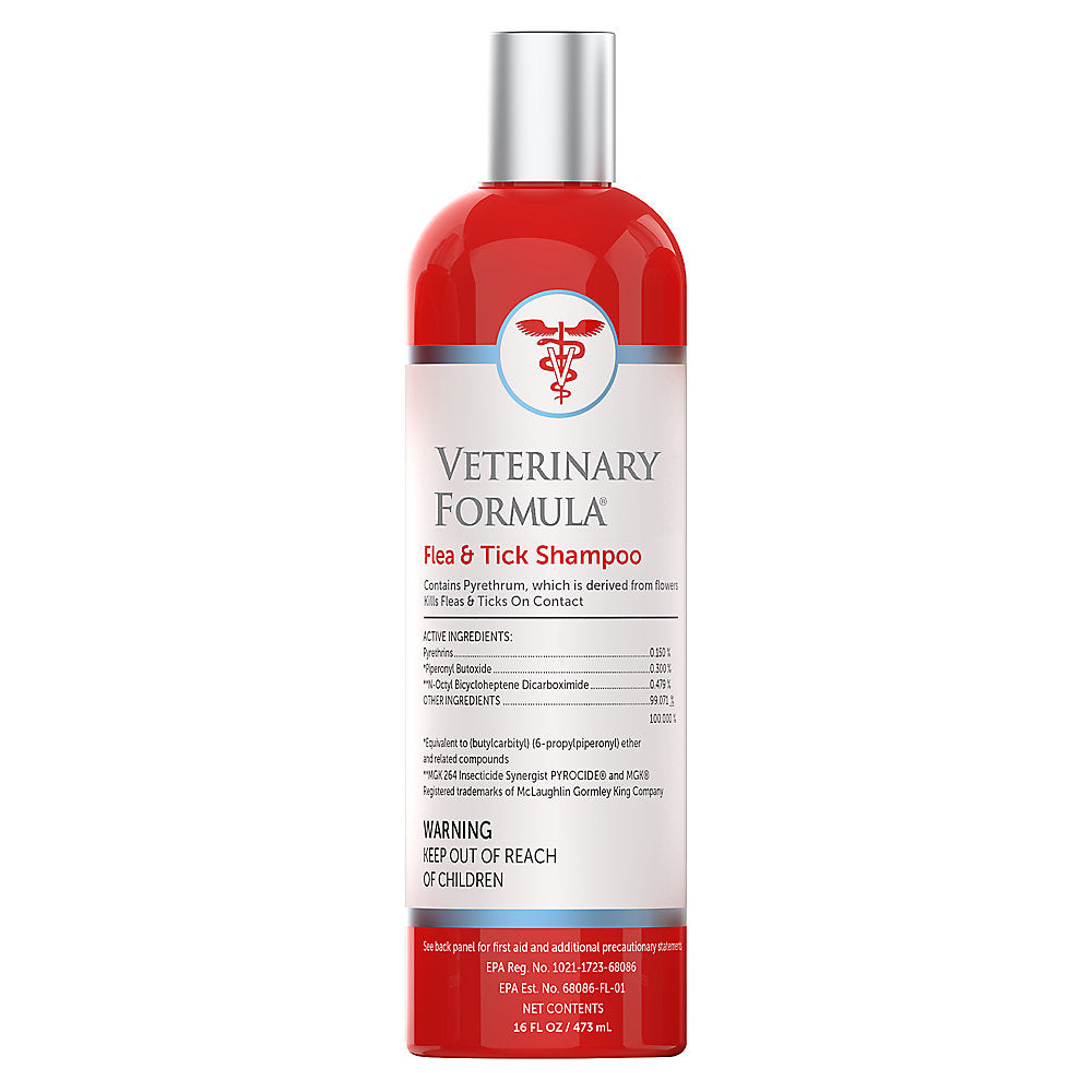 VETERINARY FORMULA ADVANCED Flea & Tick Shampoo - 16oz