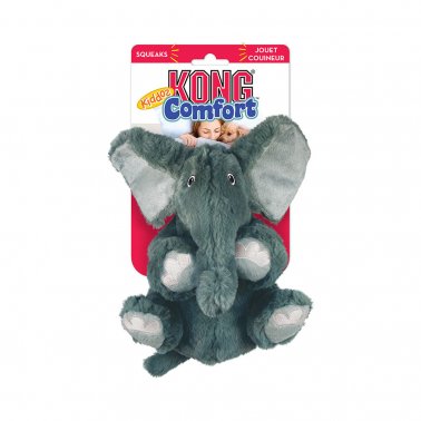 Kong Comfort Kiddos Elephant Dog Toy Gray - X-Small