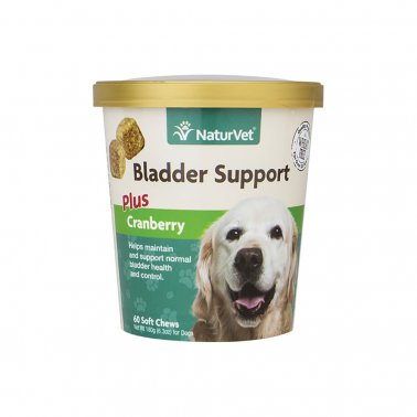 Naturvet Wheat Free Bladder Support Plus Cranberry Dog Soft Chew - 60 Ct