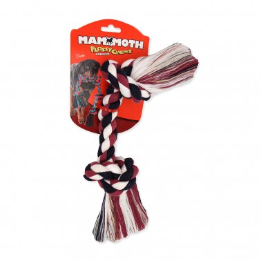 Mammoth Flossy Chews 2 knot Bones Color Rope Dog Toy, 16 In - X-Large
