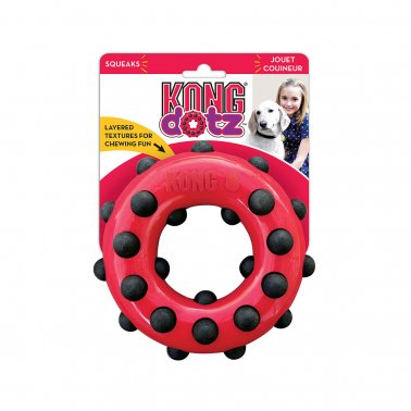 Kong Dotz Circle Dog Toy Red - Small