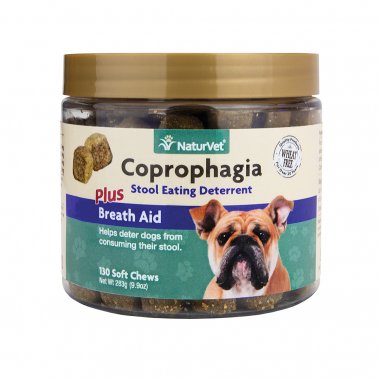 Naturvet Coprophagia Wheat Free Coprophagia Stool Eating Deterrent Plus Breath Aid Dog Soft Chew - 130 Ct
