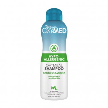 TropiClean OxyMed Hypo-Allergenic Oatmeal Shampoo - 20oz