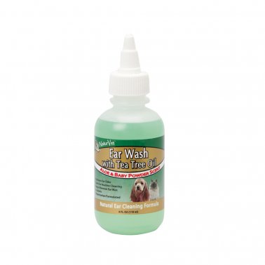 Naturvet Ear Wash Plus Tea Tree Oil for Dog and Cat - 4 oz