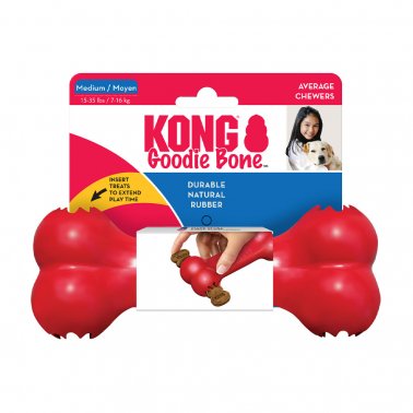 Kong Goodie Bone Dog Toy Red - Medium