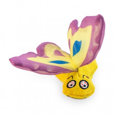 Ducky World Yeowww! Butterflies Cat Toy Purple