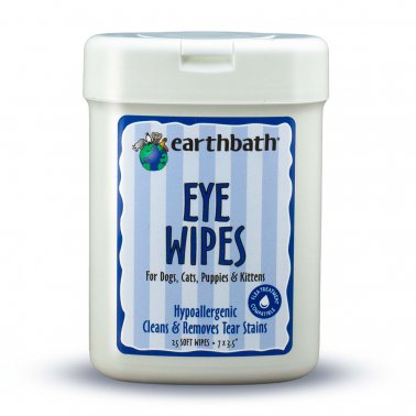 Earthbath Eye Wipes for Cat & Dog - 25 Ct