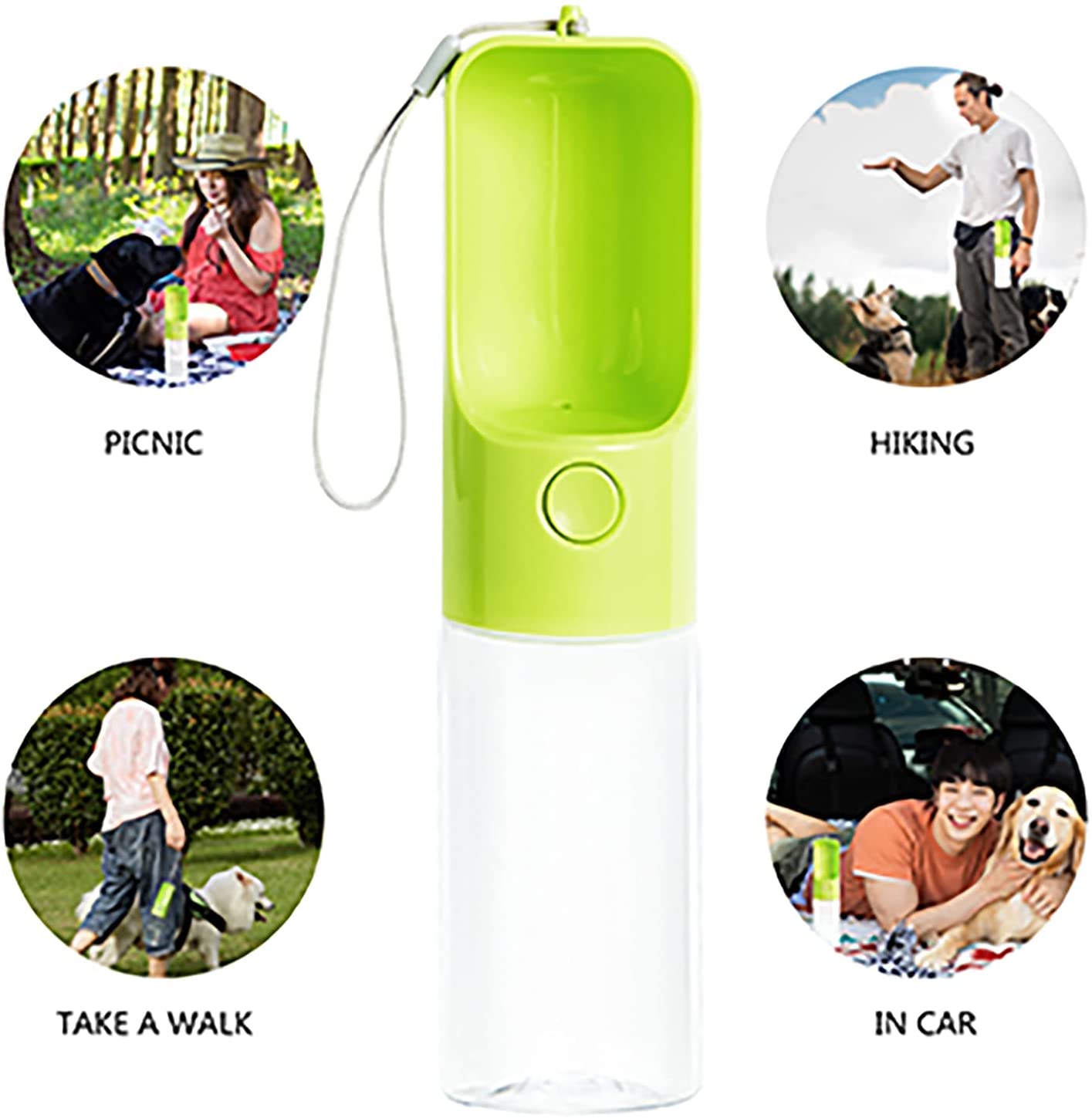 TRESPERROS Portable Pet Water Bottle - 15oz