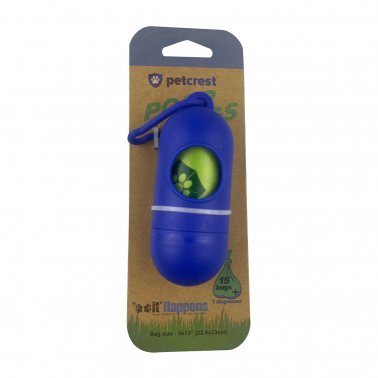 PETCREST Poop Bag Eco Dispenser Blue