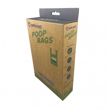 PETCREST Poop Bag Eco Handle - 120 Ct