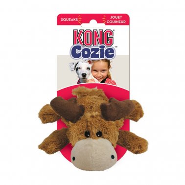 Kong Cozie Marvin Moose Dog Toy, Brown - Small