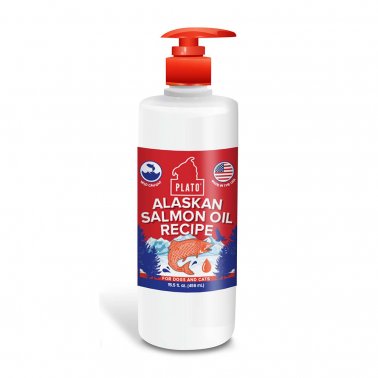 Plato Wild Alaskan Salmon Oil Dog Supplement - 15.5oz