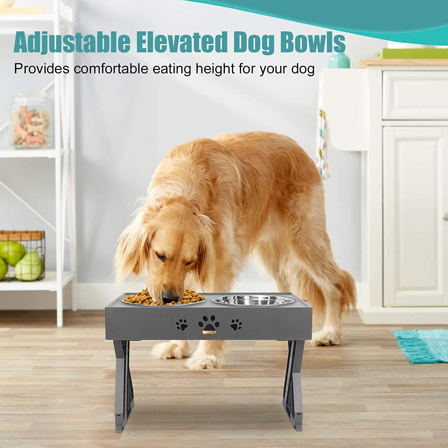 URPOWER Elevated Dog Bowls