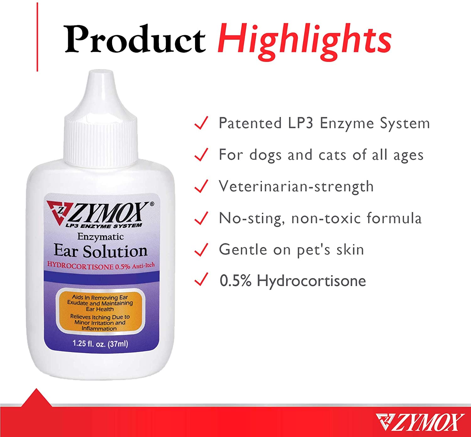 ZYMOX Enzymatic Ear Solution - 1.25oz
