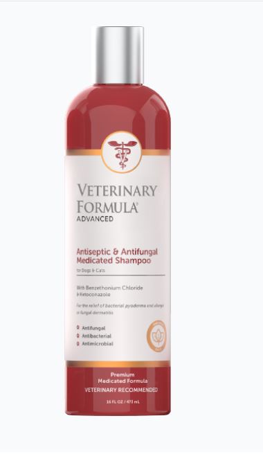 VETERINARY FORMULA ADVANCED Antiseptic & Antifungal Shampoo - 16oz