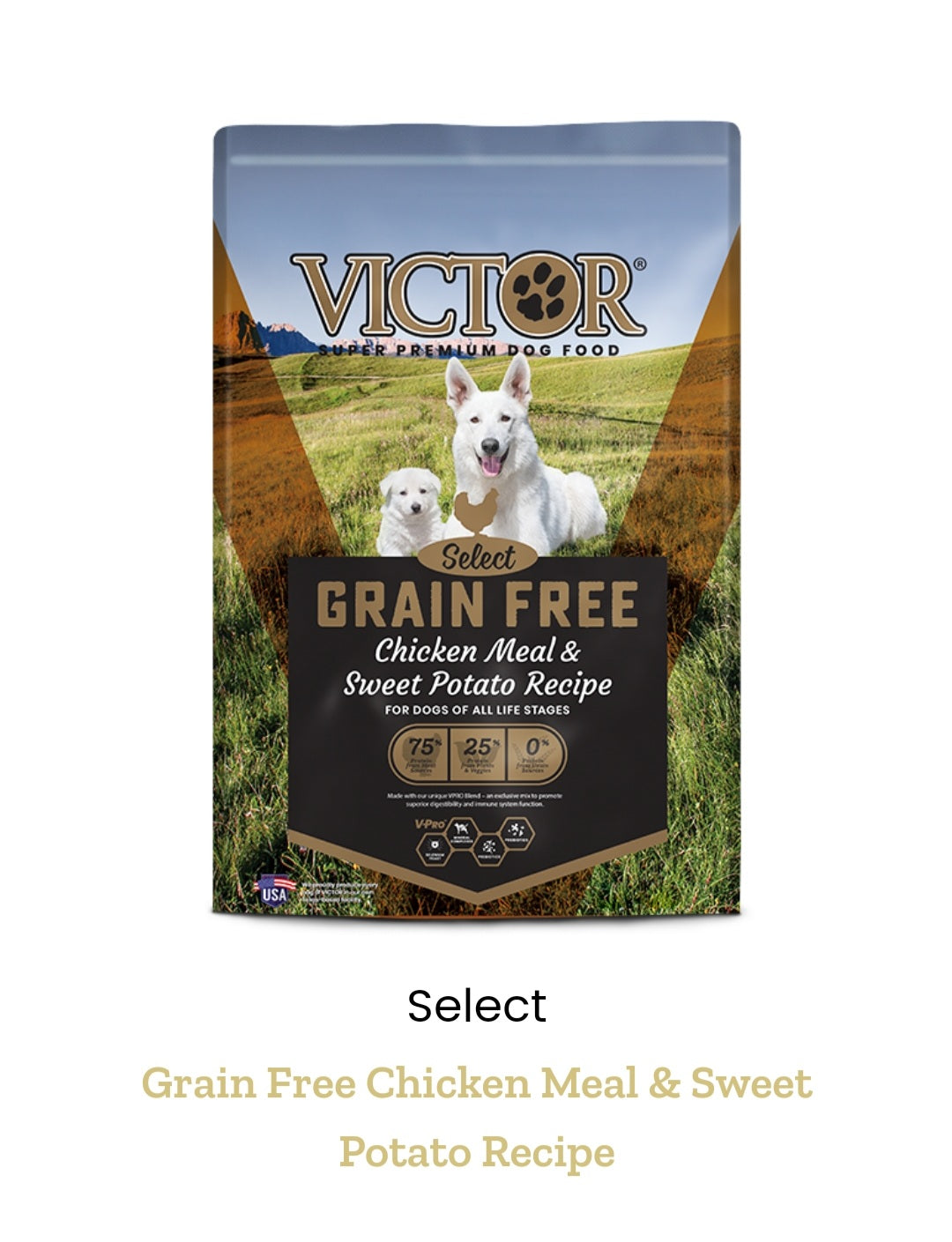 VICTOR - Grain Free Chicken Meal & Sweet Potato Recipe - 30lb